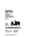 Sears Craftsman 917.271633 16.5 HP Electric Start 42" Mower 6 Speed Transaxle Lawn Tractor Owner's Manual