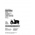 Sears Craftsman 917.271634 16.5 HP Electric Start 42" Mower 6 Speed Transaxle Lawn Tractor Owner's Manual