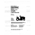 Sears Craftsman 917.271640 16.5 HP Electric Start 42" Mower Automatic Lawn Tractor Owner's Manual