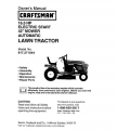 Sears Craftsman 917.271644 16.5 HP Electric Start 42" Mower Automatic Lawn Tractor Owner's Manual