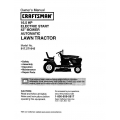 Sears Craftsman 917.271645 16.5 HP Electric Start 42" Mower Automatic Lawn Tractor Owner's Manual
