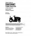 Sears Craftsman 917.271651 17 HP 42" Mower Electric Start 6 Speed Transaxle Lawn Tractor Owner's Manual