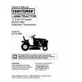 Sears Craftsman 917.271660 17.0 HP 42" Mower Electric Start Automatic Transmission Lawn Tractor Owner's Manual