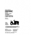 917.271732 17.5 HP Electric Start 42" Mower 6 Speed Transaxle Lawn Tractor Owner's Manual Sears Craftsman