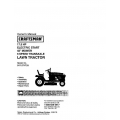 917.271733 17.5 HP Electric Start 42" Mower 6 Speed Transaxle Lawn Tractor Owner's Manual Sears Craftsman