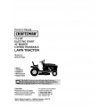 917.271734 17.5 HP Electric Start 42" Mower 6 Speed Transaxle Lawn Tractor Owner's Manual Sears Craftsman
