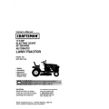 917.271744 17.5 HP Electric Start 42" Mower Automatic Lawn Tractor Owner's Manual Sears Craftsman