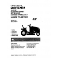 917.272011 16.5 HP Electric Start 46" Mower 6 Speed Transaxle Lawn Tractor Owner's Manual Sears Craftsman 