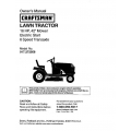Sears Craftsman 917.272058 16 HP 42" Mower Electric Start 6 Speed Transaxle Lawn Tractor Owner's Manual