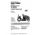 917.272121 18.5 HP Electric Start 46" Mower Automatic Owner's Manual Lawn Tractor Sears Craftsman