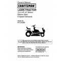 917.272353 15.5 HP 42" Mower Electric Start 6 Speed Transaxle Lawn Tractor Sears Craftsman