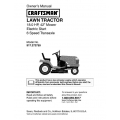 917.272759 18.0 HP 42" Mower Electric Start 6 Speed Transaxle Owner's Manual Lawn Tractor Sears Craftsman