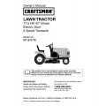 917.273170 17.5 HP 42" Mower Electric Start 6 Speed Transaxle Lawn Tractor Owner's Manual Sears Craftsman