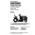 917.273371 17.5 HP 42" Mower Electric Start 6 Speed Transaxle Lawn Tractor Owner's Manual Sears Craftsman