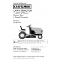 917.273373 17.5 HP 42" Mower Electric Start 6 Speed Transaxle Lawn Tractor Owner's Manual Sears Craftsman