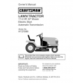 917.273383 17.5 HP 42" Mower Electric Start Automatic Transmission Lawn Tractor Owner's Manual Sears Craftsman