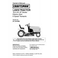917.273390 18.0 HP 42" Mower Electric Start 6 Speed Transaxle Owner's Manual Lawn Tractor Sears Craftsman