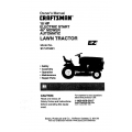 917.273421 18 HP Electric Start 46" Mower Automatic Owner's Manual Lawn Tractor Sears Craftsman