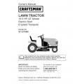 917.273490 16.5 HP 42" Mower Electric Start 6 Speed Transaxle Lawn Tractor Owner's Manual Sears Craftsman 