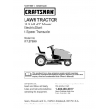 917.273590 18.5 HP 42" Mower Electric Start 6 Speed Transaxle Owner's Manual Lawn Tractor Sears Craftsman