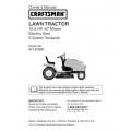 917.273631 18.5 HP 42" Mower Electric Start 6 Speed Transaxle Owner's Manual Lawn Tractor Sears Craftsman