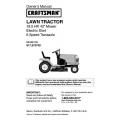 917.273750 18.0 HP 42" Mower Electric Start 6 Speed Transaxle Owner's Manual Lawn Tractor Sears Craftsman