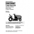 917.274351 16.0 HP 42" Mower Electric Start 6 Speed Transaxle Lawn Tractor Owner's Manual Sears Craftsman