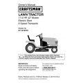 917.275370 17.5 HP 42" Mower Electric Start 6 Speed Transaxle Lawn Tractor Owner's Manual Sears Craftsman