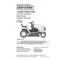 917.28903 16.5 HP 42" Mower Electric Start 6 Speed Transaxle Lawn Tractor Owner's Manual Sears Craftsman