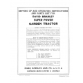 Garden Tractor (David Bradley) SUPER POWER Model No. 917.57561 SETTING UP AND OPERATING INSTRUCTIONS AND PARTS LIST