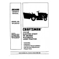 944.609150 15.5 HP Electric Start 36" Mower Automatic Lawn Tractor Owner's Manual Sears Craftsman