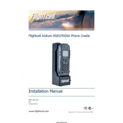 Flightcell Iridium 9505/9505A Phone Cradle Installation Manual