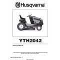 Husqvarna Tractor & Ride Mowers YTH2042 (96048000300) Owner's Manual