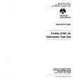 Collins 978F-1D Instrument Test Set 1967 Instruction Book 523-0757620-302111
