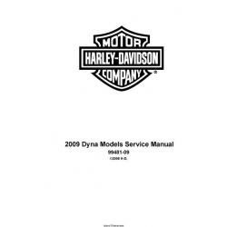 Harley Davidson 2009 Dyna Models 99481-09 Service Manual