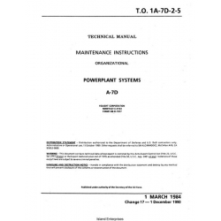 Vought A-7D Powerplant Systems Maintenance Instructions 1984-1990 1A-7D-2-5