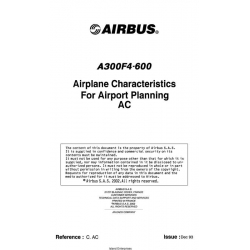 Airbus A300F4-600 Airplane Characteristics for Airport Planning AC 2009