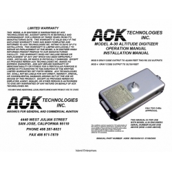ACK A-30 Altitude Digitizer Operation and Installation Manual 2003