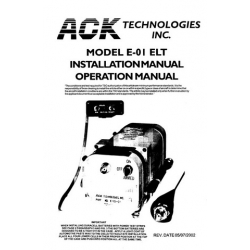 ACK E-01 ELT Installation and Operation Manual 2002