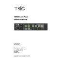 Trig TMA44 Audio Panel Installation Manual 01849-00-AD