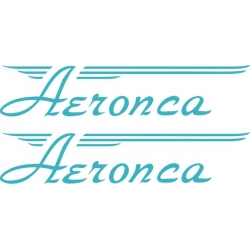 Aeronca Aircraft Logo,Decal/Sticker 2.75''h x 16.5''w!