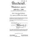 Beechcraft Msuketer Sport III A23-19 and 19A (Serials MB-1 thru MB-288) (MB-289 thru MB-460) Pilot's Operating Handbook and  Airplane Flight Manual 169-590002-7A2