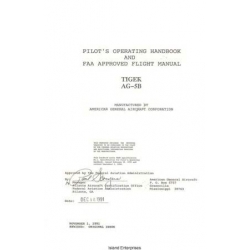 Tiger AG-5B Pilot's Operating Handbook and Flight Manual 1991