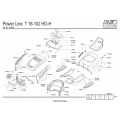 AL-KO Garden Tractor Power Line T16-102 HD-H Parts Manual