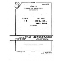 North American T-6 & SNJ-3/4/5/6 Aircraft AN 01-60F-2 Handbook Erection and Maintenance Instructions