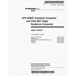 Collins APC-65B-C Autopilot Computer and FGC-65C Flight Guidance Computer Repair Manual 523-0775177