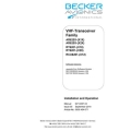 Becker Transceiver Family 620X Installation and Operation Manual DV14307.03