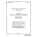 Stinson AT-19 Reliant Pilot's Flight Operating Instructions $2.95