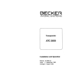 Becker ATC-2000 Transponder Installation and Operation Manual DV-880.04