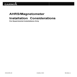 Garmin AHRS Magnetometer Installation Considerations 190-01051-00_v10